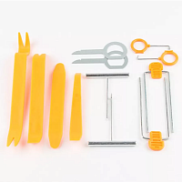 Набор пластикового инструмента для разбора обшивки и демонтажа магнитолы 12 предметов