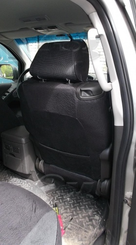 Чехлы для Nissan Pathfinder 2004-2014, "трансформер", где на передней спинке имеется рычаг фото 2