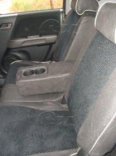 Чехлы для Honda Crossroad / Honda Stream 2006-2014, спинка второго ряда имеет деление 40/20/40, комплект на 3 ряда сидений фото 5