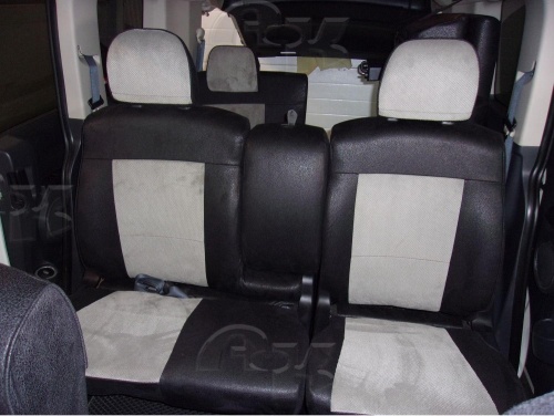 Чехлы для Mitsubishi Delica D:5 2007-2019, комплект на 2 ряда сидений фото 3