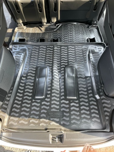 Модельный коврик в багажник для Honda Freed 2016- при сложенном третьем ряде ДИВАН / НЕ ГИБРИД фото 2
