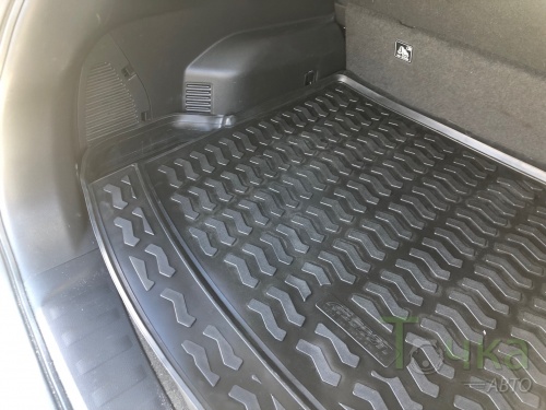 Модельный коврик в багажник для Nissan X-Trail T32 2013-2022 Hybrid с карманами  фото 2