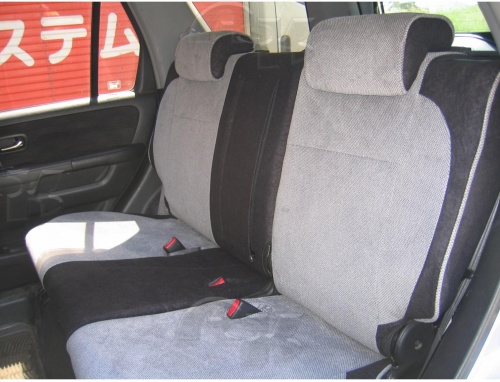 Чехлы для Honda CR-V 2004-2006 (рестайл, кузов: RD6, RD7), на передних сидениях подголовники аркой, ПРАВЫЙ РУЛЬ фото 4