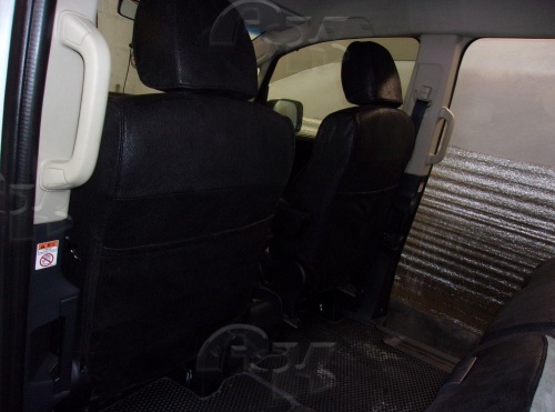 Чехлы для Mitsubishi Delica D:5 2007-2019, комплект на 2 ряда сидений фото 2