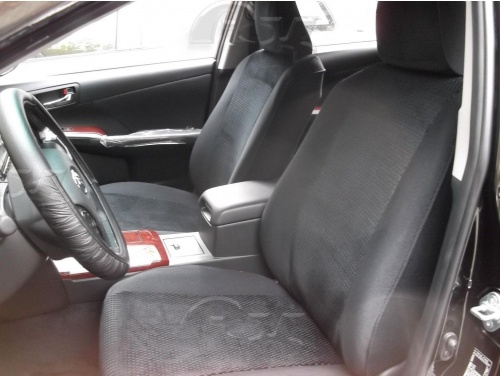 Чехлы для Toyota Camry (V50) 2012-2018, комплектация с механической регулировкой второго ряда сидений фото 8
