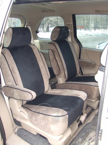 Чехлы для Mazda MPV 1999-2006, комплект на 3 ряда сидений фото 3