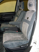 Чехлы для Honda CR-V 1995-2000 на передних сиденях подголовники с отверстиями, ПРАВЫЙ руль