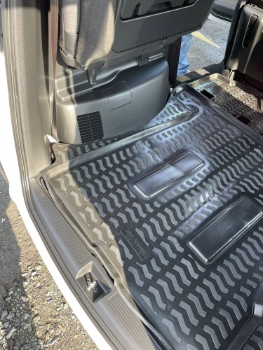 Модельный коврик в багажник для Honda Freed 2016- при сложенном третьем ряде ДИВАН / НЕ ГИБРИД фото 4