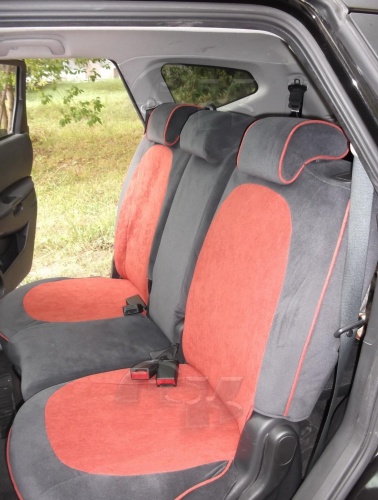 Чехлы Nissan Qashqai +2  2008-2014, комплект на 2 ряда сидений фото 2