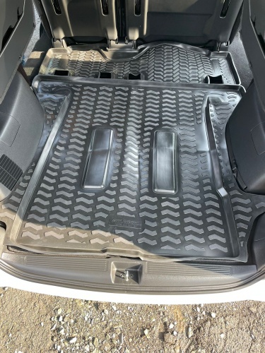 Модельный коврик в багажник для Honda Freed 2016- при сложенном третьем ряде ДИВАН / НЕ ГИБРИД фото 5