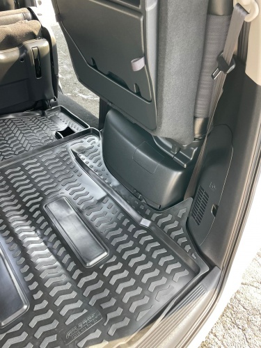Модельный коврик в багажник для Honda Freed 2016- при сложенном третьем ряде ДИВАН / НЕ ГИБРИД фото 3