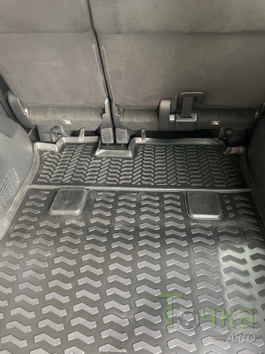 Модельный коврик в багажник для Honda Stepwgn 2015-2021 большой при сложенном третьем ряде фото 7