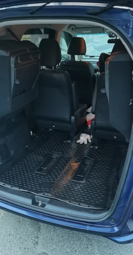 Модельный коврик в багажник для Honda Freed 2016- капитанские сидения, 6 мест фото 2