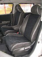 Чехлы для Honda Crossroad / Honda Stream 2006-2014, спинка второго ряда имеет деление 40/20/40, комплект на 2 ряда сидений