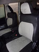 Чехлы для Mitsubishi Delica D:5 2007-2019, комплект на 3 ряда сидений
