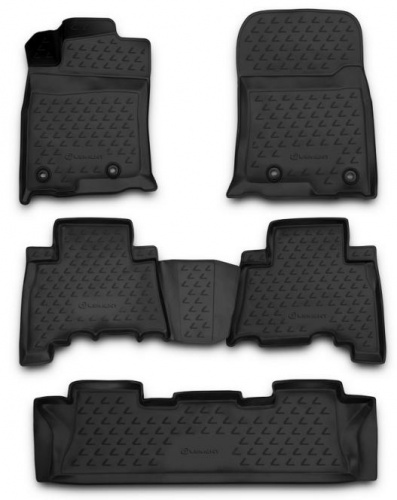 Модельные коврики в салон для Lexus GX460 2013-2019 7 мест