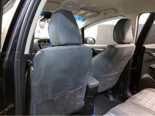 Чехлы для Honda Shuttle с 2015 с подлокотником на  заднем пассажирском сидении фото 2