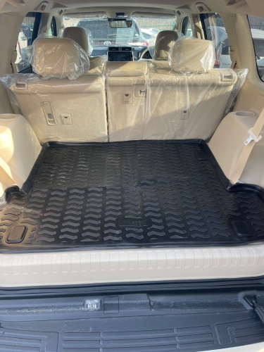 Модельный коврик в багажник для Toyota Land Cruiser Prado 150 2017-2023 ПРАВЫЙ РУЛЬ фото 4