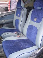Чехлы для Honda HR-V 1998-2005, для 3 - дверного автомобиля, второй ряд сидений с литыми подголовниками. 