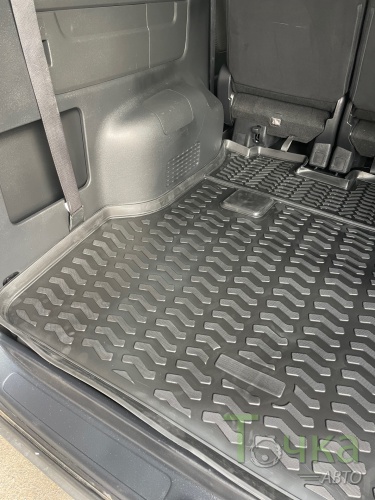 Модельный коврик в багажник для Honda Stepwgn 2015-2021 большой при сложенном третьем ряде фото 6