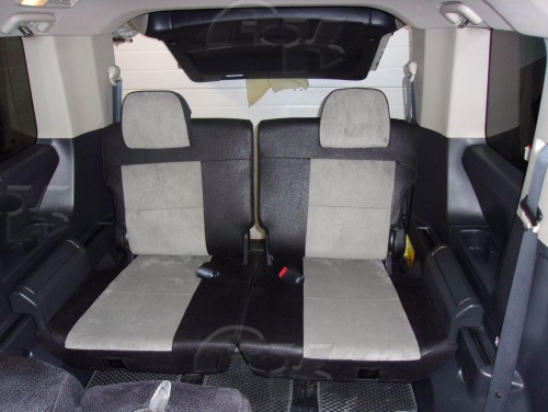 Чехлы для Mitsubishi Delica D:5 2007-2019, комплект на 3 ряда сидений фото 6