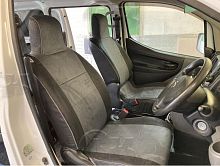 Чехлы для Nissan NV200 Commercial Van с 2009, литые подголовники, второй ряд - диван