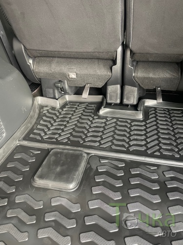 Модельный коврик в багажник для Honda Stepwgn 2015-2021 большой при сложенном третьем ряде фото 5