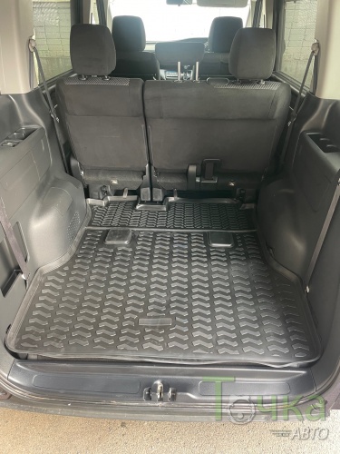 Модельный коврик в багажник для Honda Stepwgn 2015-2021 большой при сложенном третьем ряде фото 4