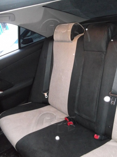Чехлы для Toyota Camry (V50) 2012-2018, комплектация с механической регулировкой второго ряда сидений фото 5